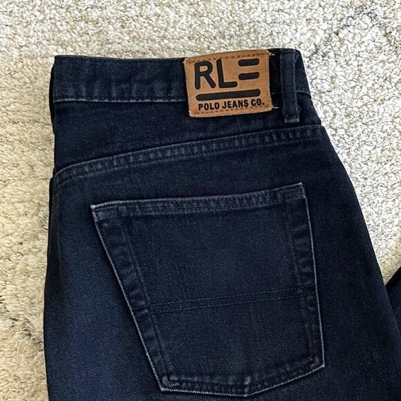 RL Polo Jeans Co. Classic Relaxed Dark Wash Straight Leg Jeans 36 x 30 - Picture 6 of 7